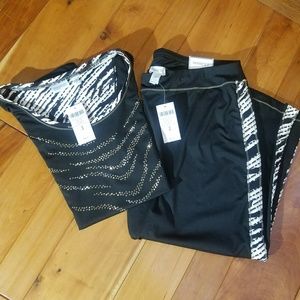 ♥Chicos zenergy collection knit top and pants set